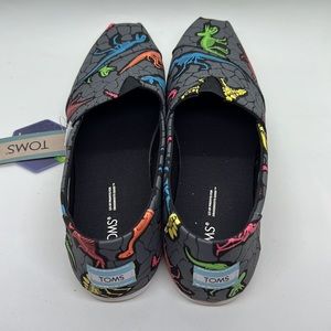 Toms Alpargata Glow in the Dark Neon Multi Dino Dig Print W9.5